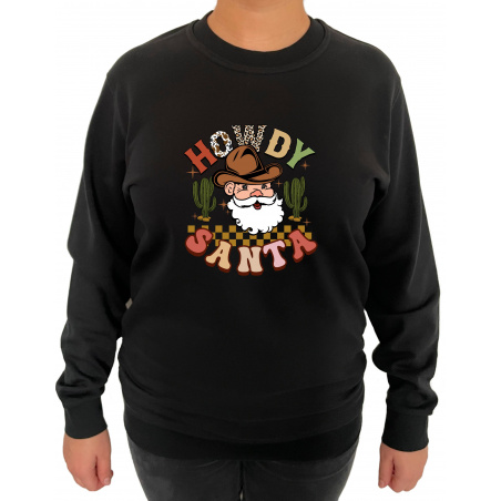 Bluza Howdy Santa  - Crew Neck Sweatshirt Femei - D000098U