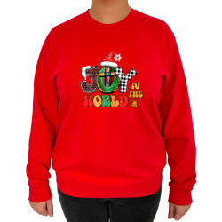 Bluza Joy To The World  - Crew Neck Sweatshirt Femei - D000099U