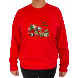 Bluza Merry Christmas  - Crew Neck Sweatshirt Femei - D0000100U