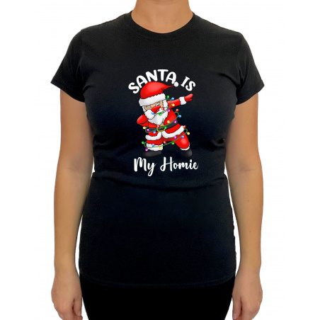 Tricou Santa Is My Homie - Heavy Cotton Femei - D0000101U