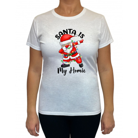 Tricou Santa Is My Homie - Heavy Cotton Femei - D0000101U