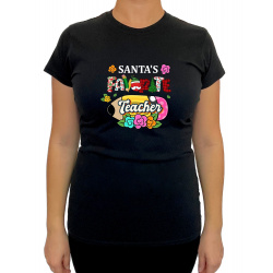 Tricou Santa's favorite Teacher - Heavy Cotton Femei - D0000102F