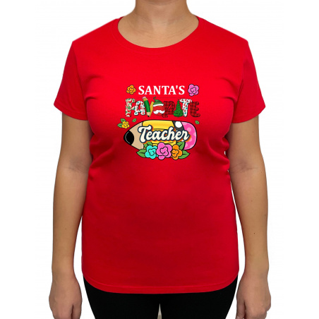 Tricou Santa's favorite Teacher - Heavy Cotton Femei - D0000102F