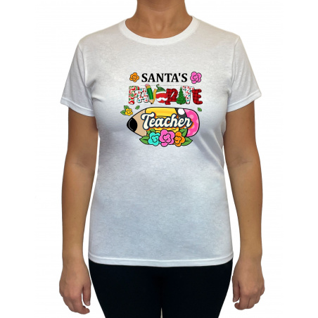 Tricou Santa's favorite Teacher - Heavy Cotton Femei - D0000102F