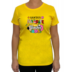 Tricou Santa's favorite Teacher - Heavy Cotton Femei - D0000102F