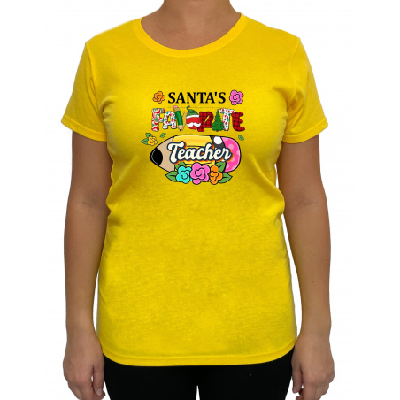 Tricou Santa's favorite Teacher - Heavy Cotton Femei - D0000102F