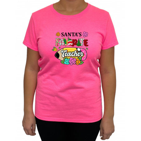 Tricou Santa's favorite Teacher - Heavy Cotton Femei - D0000102F