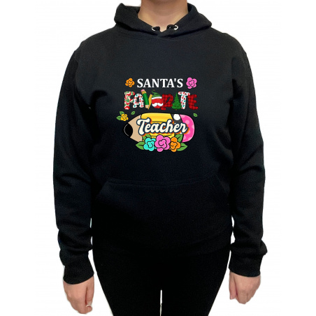 Hanorac Santa's favorite Teacher Unisex - D0000102F