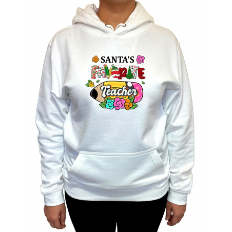 Hanorac Santa's favorite Teacher Unisex - D0000102F