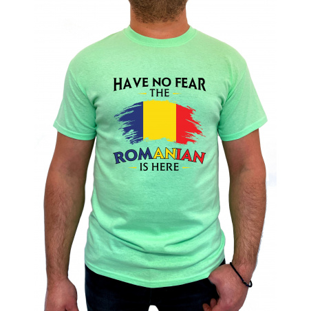 Tricou Have No Fear The Romanian Is Here - Heavy Cotton Barbati - D000002U