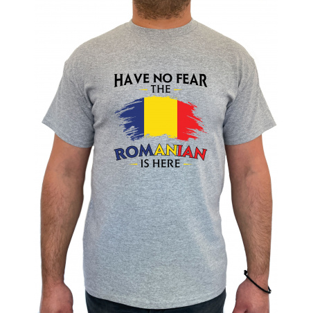 Tricou Have No Fear The Romanian Is Here - Heavy Cotton Barbati - D000002U