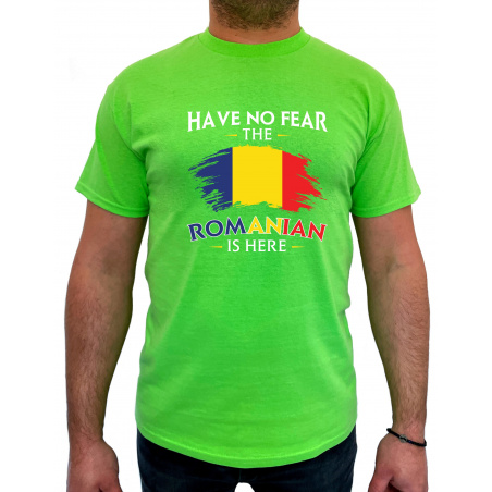 Tricou Have No Fear The Romanian Is Here - Heavy Cotton Barbati - D000002U