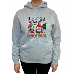 Hanorac Just A Girl Who Loves Christmas Unisex - D000090F