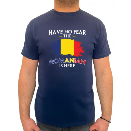 Tricou Have No Fear The Romanian Is Here - Heavy Cotton Barbati - D000002U