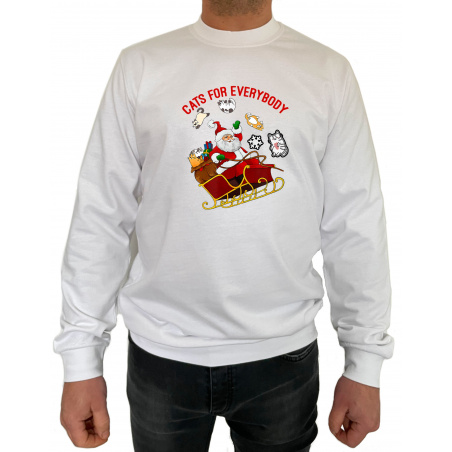 Bluza First Cats for everybody  - Crew Neck Sweatshirt Barbati - D000073U