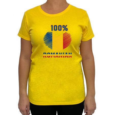 Tricou 100% romanian -  Heavy Cotton Femei - D000001U