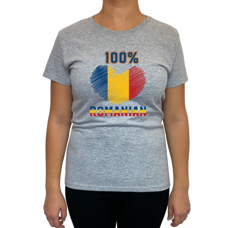 Tricou 100% romanian -  Heavy Cotton Femei - D000001U