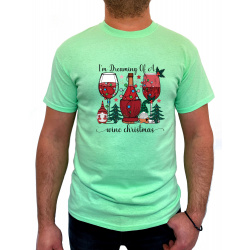 Tricou I'm dreaming of a wine Christmas - Heavy Cotton Barbati - D000076U