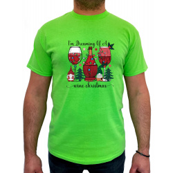 Tricou I'm dreaming of a wine Christmas - Heavy Cotton Barbati - D000076U