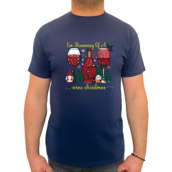 Tricou I'm dreaming of a wine Christmas - Heavy Cotton Barbati - D000076U