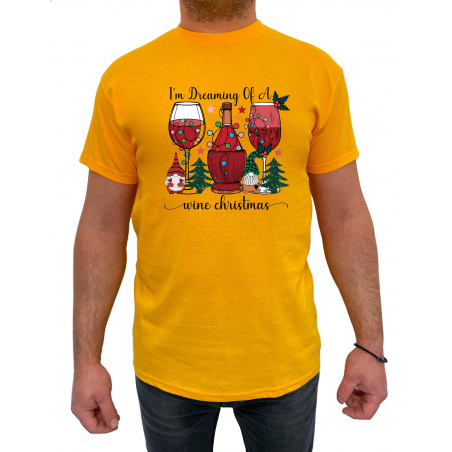 Tricou I'm dreaming of a wine Christmas - Heavy Cotton Barbati - D000076U