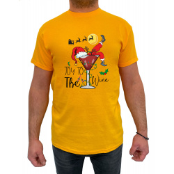 Tricou Joy To The Wine - Heavy Cotton Barbati - D000078U