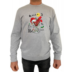 Bluza Joy To The Wine - Crew Neck Sweatshirt Barbati - D000078U