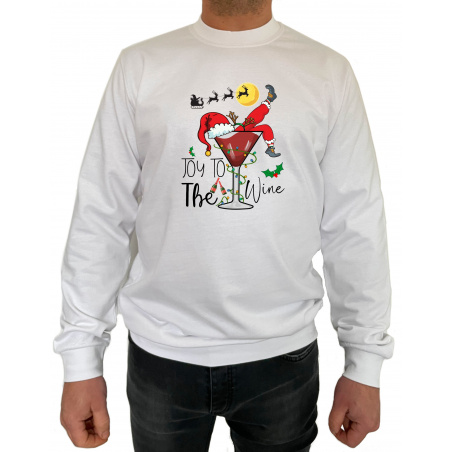 Bluza Joy To The Wine - Crew Neck Sweatshirt Barbati - D000078U