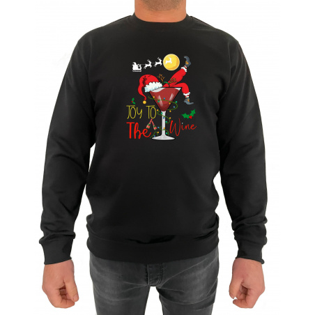 Bluza Joy To The Wine - Crew Neck Sweatshirt Barbati - D000078U