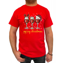 Tricou merry christmas - Heavy Cotton Barbati - D000079U