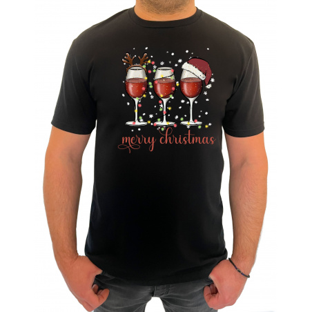 Tricou merry christmas - Heavy Cotton Barbati - D000079U