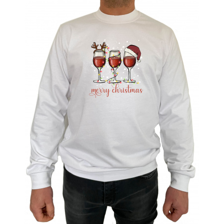 Bluza merry christmas - Crew Neck Sweatshirt Barbati - D000079U