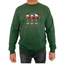 Bluza merry christmas - Crew Neck Sweatshirt Barbati - D000079U