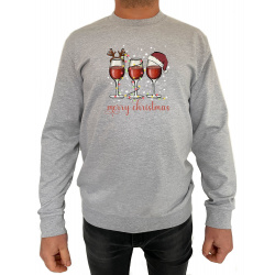 Bluza merry christmas - Crew Neck Sweatshirt Barbati - D000079U