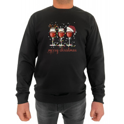 Bluza merry christmas - Crew Neck Sweatshirt Barbati - D000079U