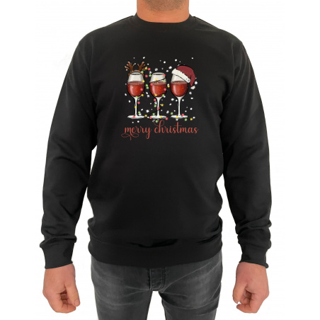 Bluza merry christmas - Crew Neck Sweatshirt Barbati - D000079U