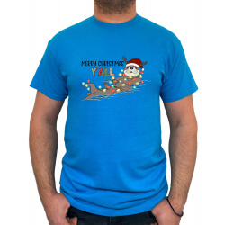 Tricou Merry Christmas Y'all - Heavy Cotton Barbati - D000080U