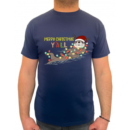 Tricou Merry Christmas Y'all - Heavy Cotton Barbati - D000080U