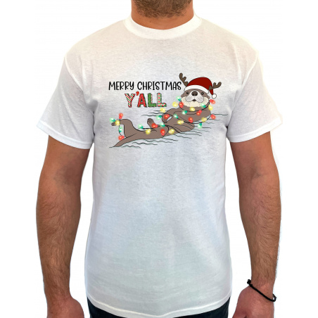 Tricou Merry Christmas Y'all - Heavy Cotton Barbati - D000080U