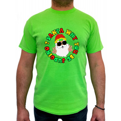 Tricou Santa Why You Be Judging- Heavy Cotton Barbati - D000081U