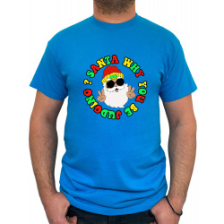 Tricou Santa Why You Be Judging- Heavy Cotton Barbati - D000081U