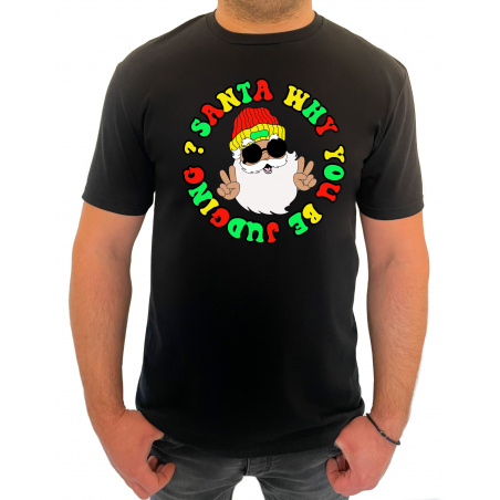 Tricou Santa Why You Be Judging- Heavy Cotton Barbati - D000081U