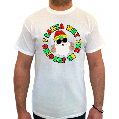 Tricou Santa Why You Be Judging- Heavy Cotton Barbati - D000081U