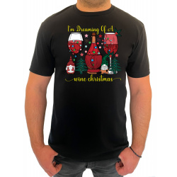 Tricou I'm dreaming of a wine Christmas - Heavy Cotton Barbati - D000076U