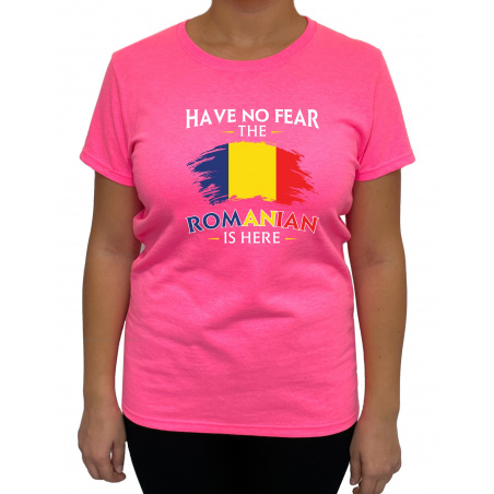 Tricou Have No Fear The Romanian Is Here - Heavy Cotton Femei - D000002U