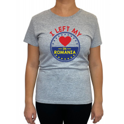 Tricou I Left My Heart In Romania - Heavy Cotton Femei - D000003U