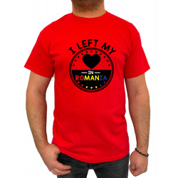 Tricou I Left My Heart In Romania - Heavy Cotton Barbati - D000003U