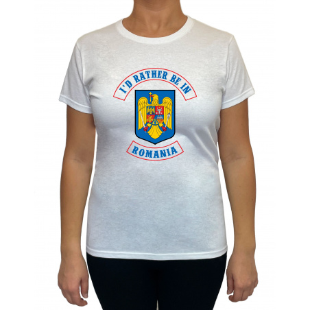 Tricou I'd rather be in Romania - Heavy Cotton Femei - D000021U