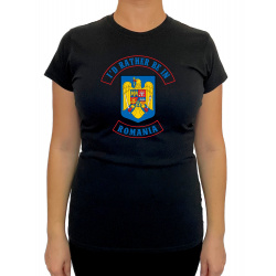 Tricou I'd rather be in Romania - Heavy Cotton Femei - D000021U