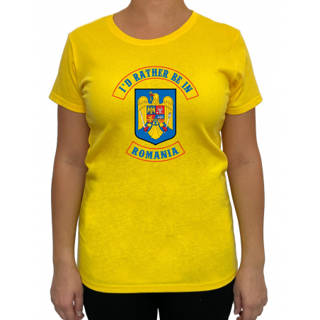 Tricou I'd rather be in Romania - Heavy Cotton Femei - D000021U